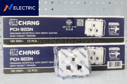 ปลั๊กกราวเดี่ยว Chang  PCH-903N - ร้านขายอุปกรณ์ไฟฟ้าบ้าน โรงงาน ลพบุรี